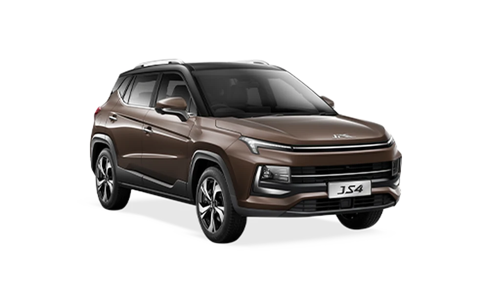 JAC JS4, vista exterior en color marrón